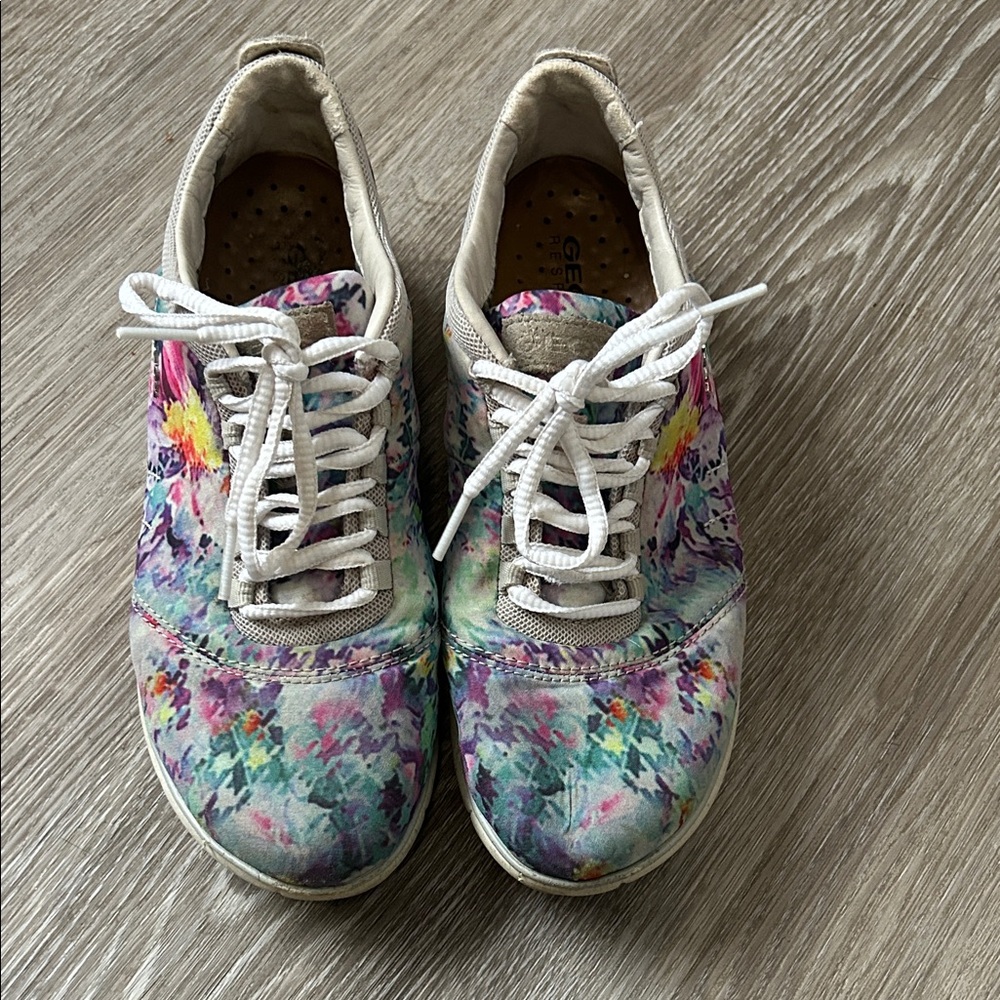 Geox Multicolor Floral Women's Sneakers